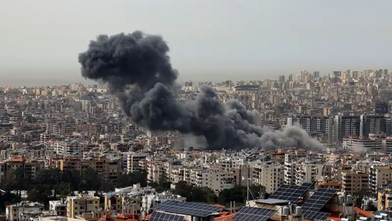 İsrail Ordusundan Şok Bombardıman: Beyrut'un Güneyine Hava Saldırısı