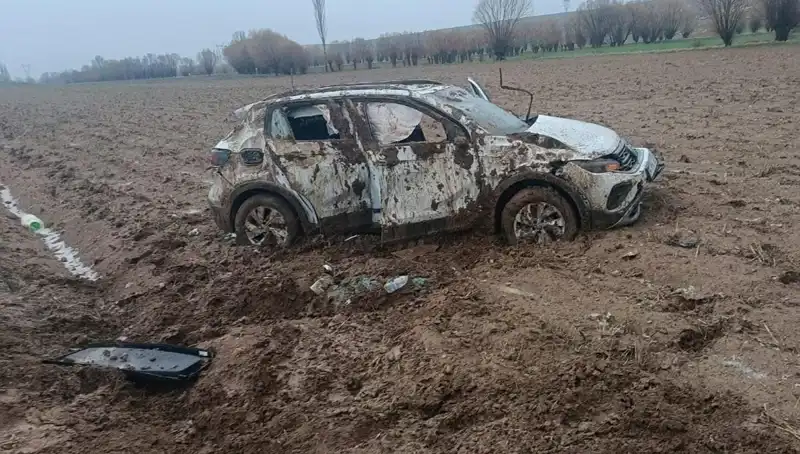 Şarampole Devrilen Otomobilde Meydana Gelen Kazada İki Yaralı!
