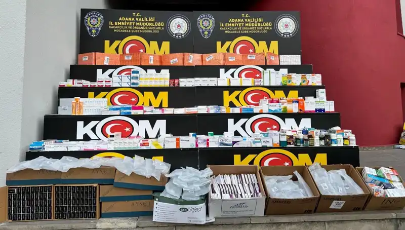 Adana’da Yasa Dışı İlaç Operasyonu: 5 Tutuklama ve Büyük Miktarda Ele Geçirilen İlaç