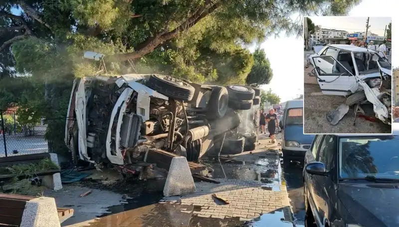 Freni Patlayan Kamyonun Trajik Hikayesi: Otomobillere Çarptı!