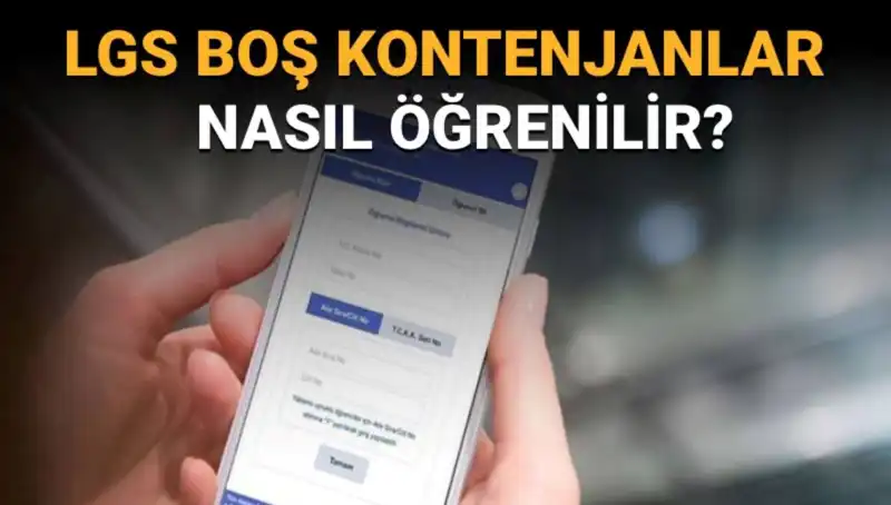 LGS Boş Kontenjan ve Taban Puanları: e-Okul ile Nasıl Öğrenilir?