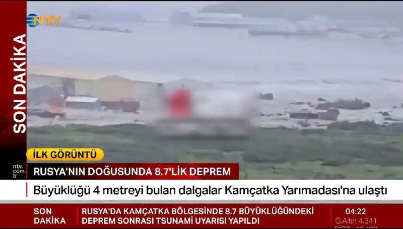 Kamçatka Kıyılarında İlk Tsunami Dalgaları: Korkulan Gerçek!